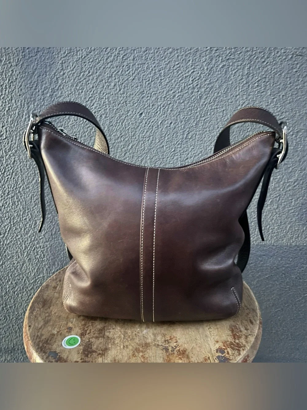 Vintage 90s COACH Legacy Duffle Purse A04D-9326 Brown Crossbody Shoulder Leather